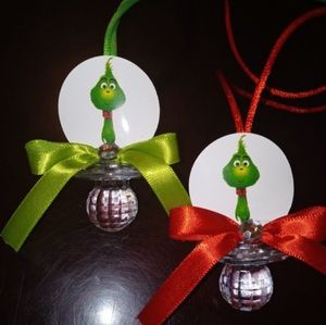 24 Baby Grinch Baby Shower Pacifiers Guest Favor Necklaces and Parents Corsages